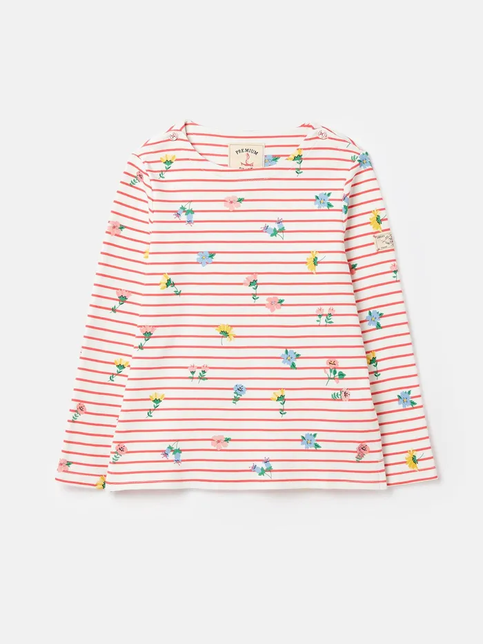 Joules Harbour 8211 Pink Long Sleeve Top Girls Tops and Tshirts
