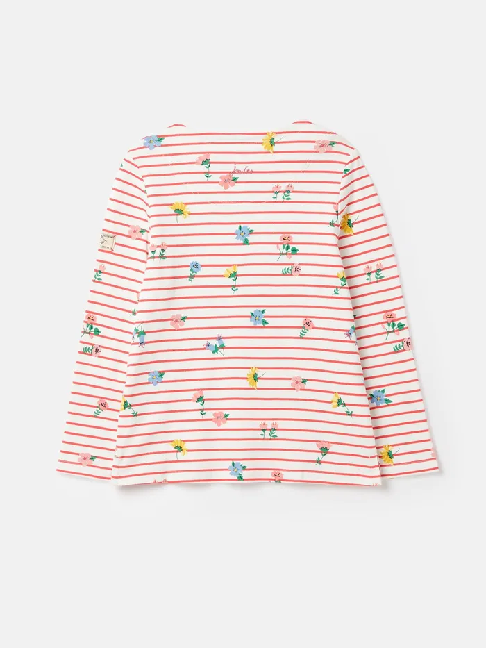 Joules Harbour 8211 Pink Long Sleeve Top Girls Tops and Tshirts
