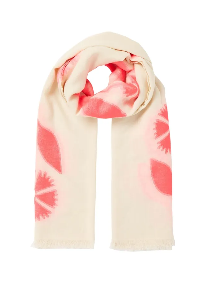 Joules Harpford 8211 Pink Jacquard Scarf Women Scarves
