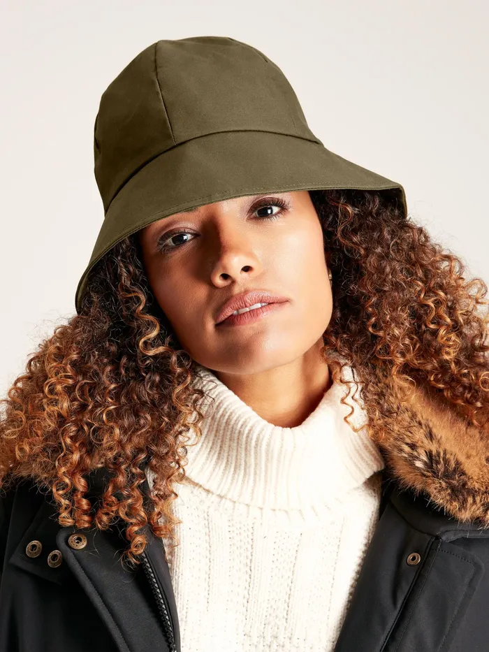 Joules Harriet 8211 Green Wax Hat Women Hats