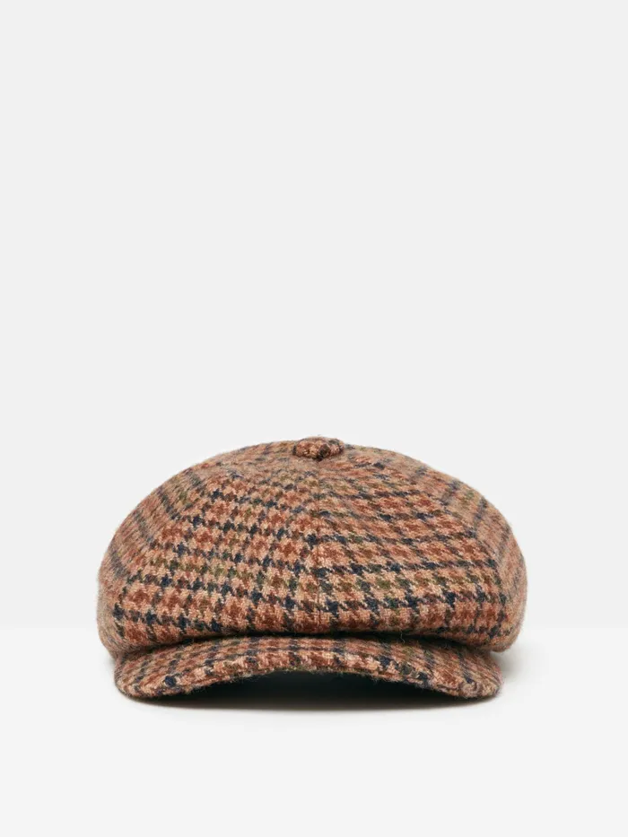 Joules Harrogate 8211 Brown Tweed Baker Boy Hat Women Hats