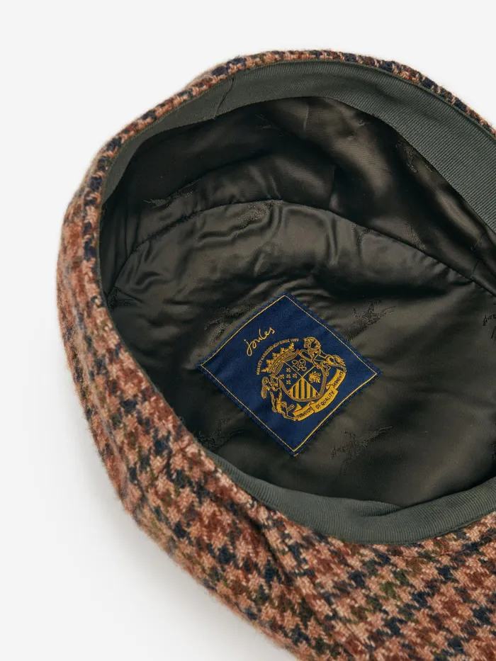 Joules Harrogate 8211 Brown Tweed Baker Boy Hat Women Hats