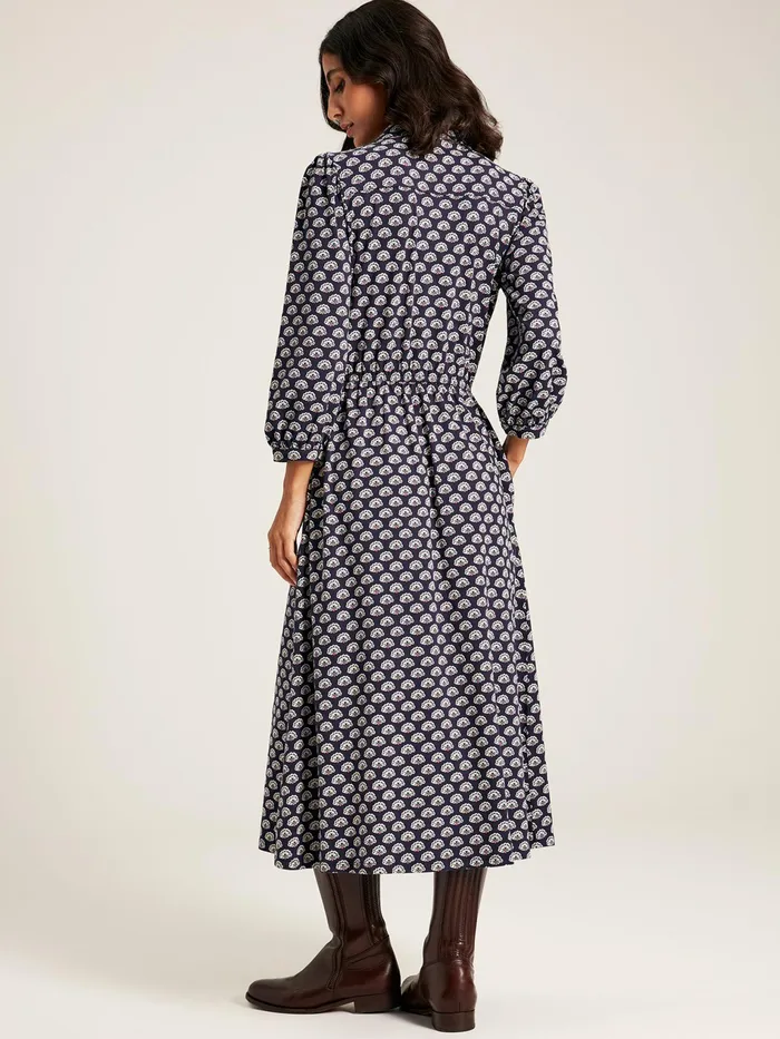 Joules Hazel 8211 Blue Jersey Shirt Dress Women Dresses
