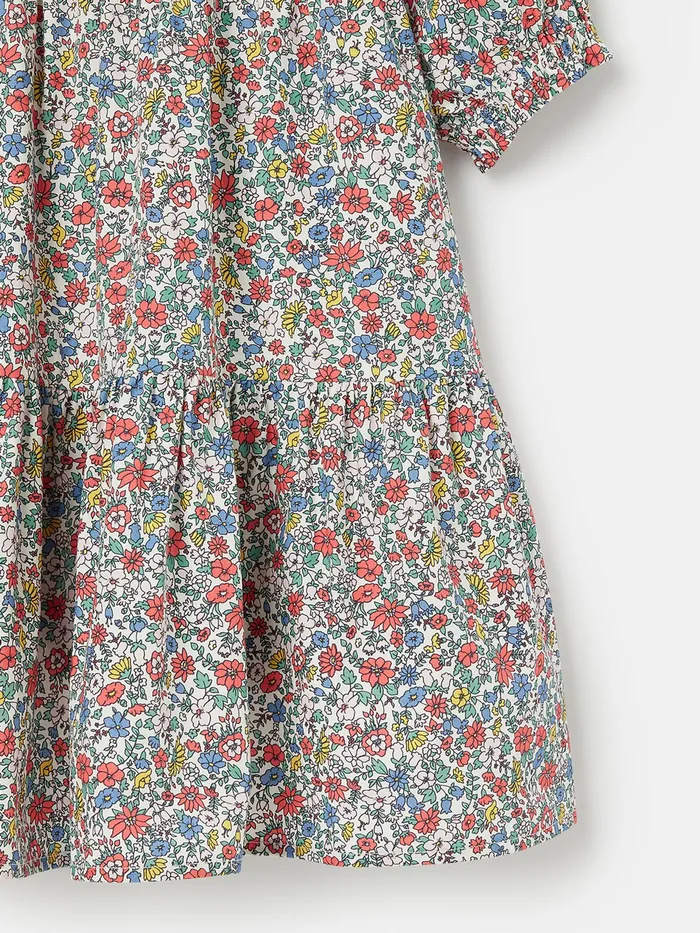 Joules Isabella 8211 White Tiered Woven Dress Girls Dresses