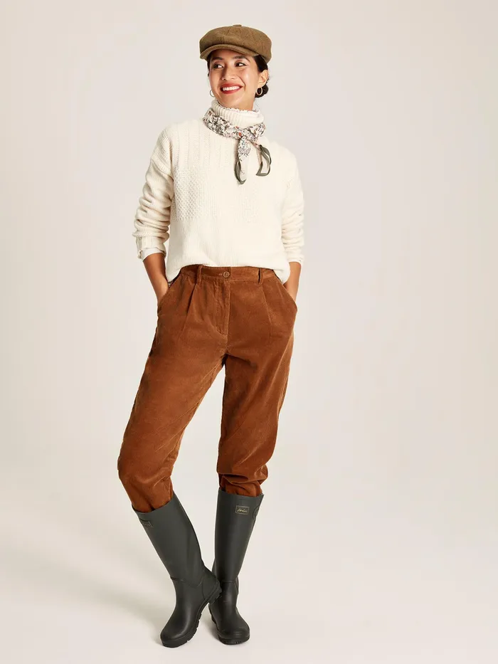 Joules Joyce 8211 Cream Roll Neck Jumper Women Knitwear