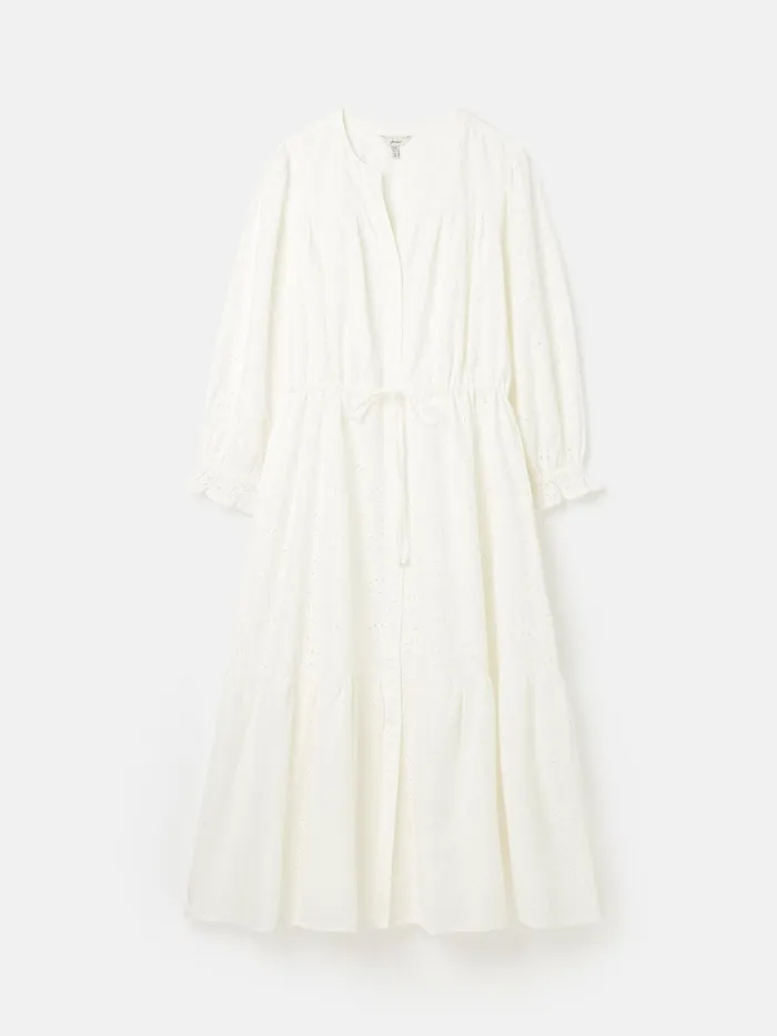 Joules Juliana 8211 Chalk White Broderie Dress Women Dresses Joules Juliana 8211 Chalk White Broderie Dress Women Dresses