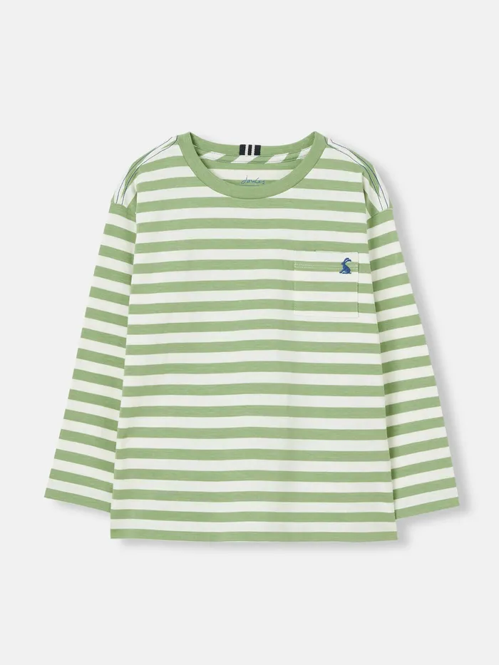Joules Laundered 8211 Green Long Sleeve Jersey TShirt Boys Tops and Tshirts