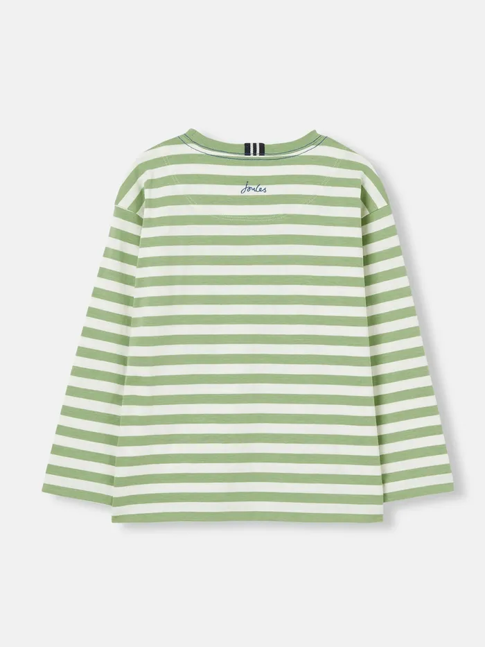 Joules Laundered 8211 Green Long Sleeve Jersey TShirt Boys Tops and Tshirts