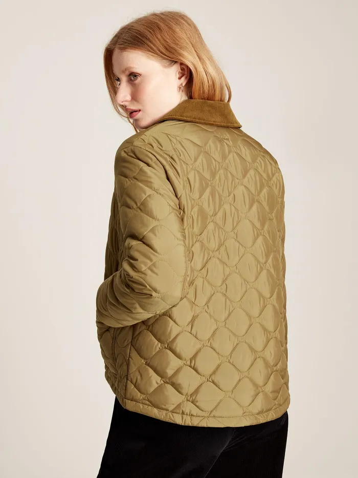 Joules Lockwood 8211 Brown Onion Quilt Jacket Women Coats and Jackets