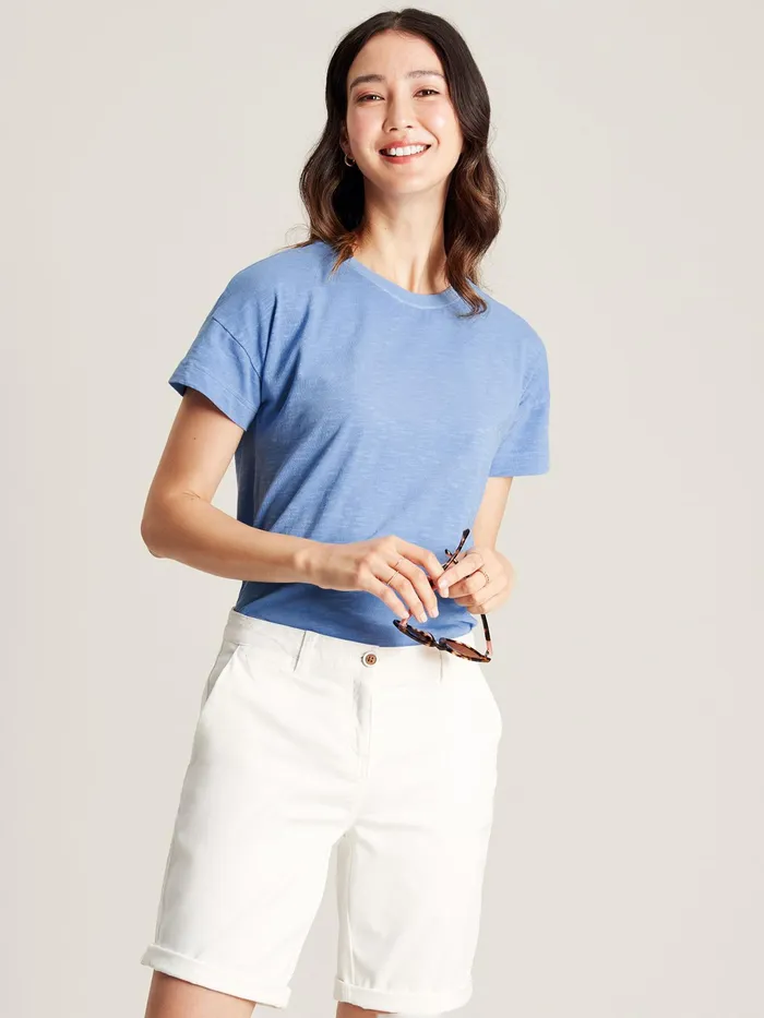 Joules Macey 8211 Blue Short Sleeve TShirt Women Tops