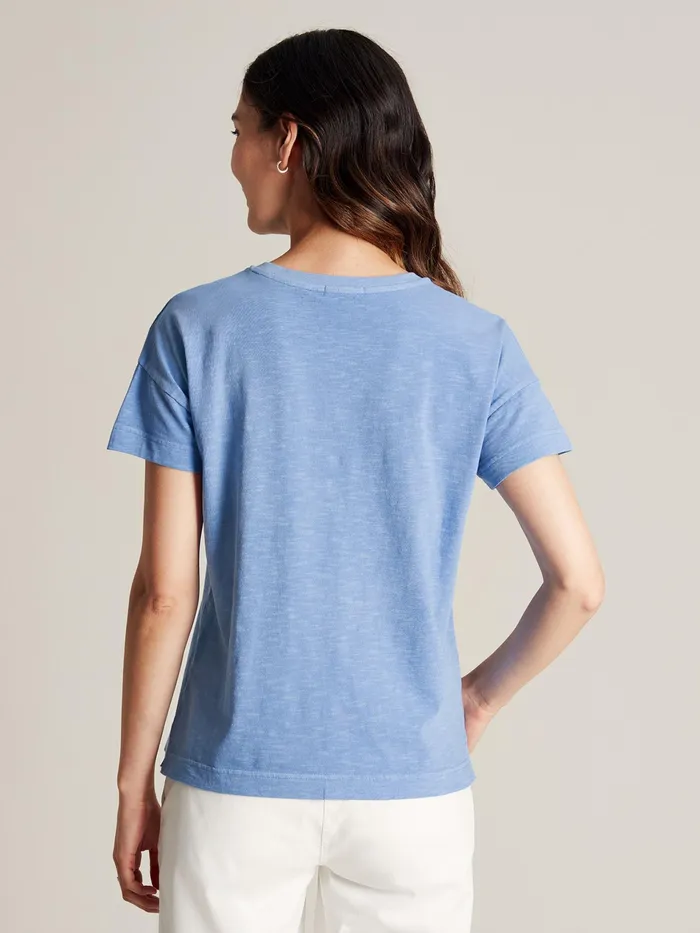Joules Macey 8211 Blue Short Sleeve TShirt Women Tops