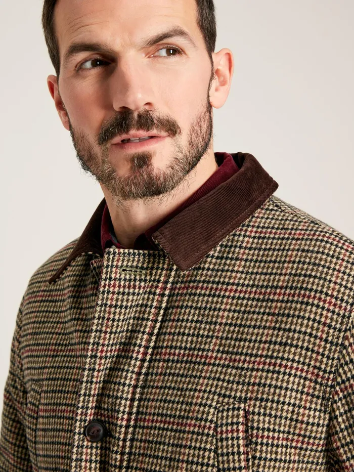 Joules Marriott 8211 Brown Tweed Jacket Men Coats and Jackets