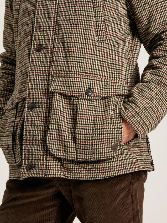 Joules Marriott 8211 Brown Tweed Jacket Men Coats and Jackets