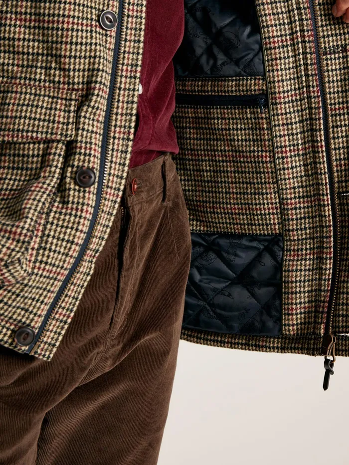 Joules Marriott 8211 Brown Tweed Jacket Men Coats and Jackets