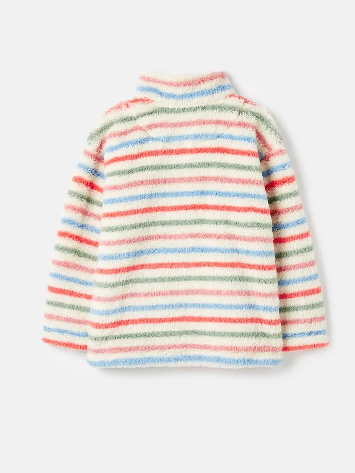 Joules Merridie 8211 Cream Quarter Zip Fleece Girls Coats and Jackets
