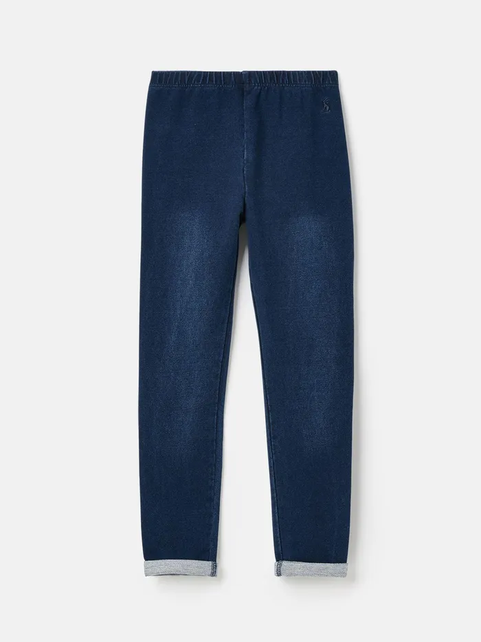 Joules Minnie 8211 Denim Dark Blue Denim Leggings Girls Trousers and Leggings