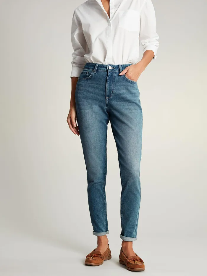 Joules Monroe 8211 Blue High Rise Stretch Skinny Jeans Women Jeans