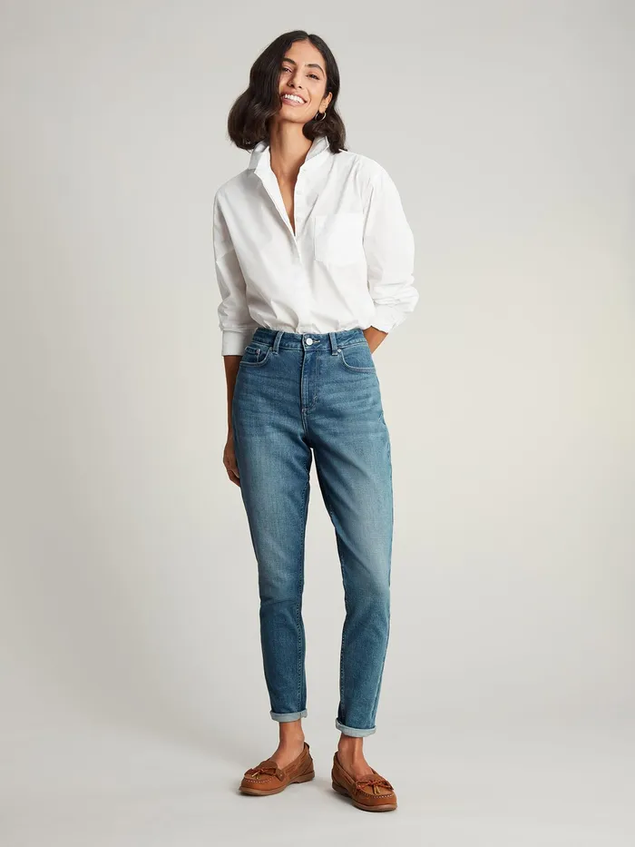 Joules Monroe 8211 Blue High Rise Stretch Skinny Jeans Women Jeans