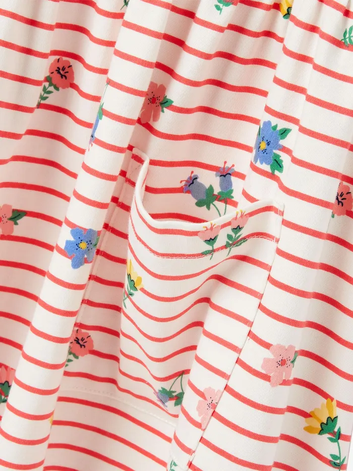 Joules Nancy 8211 Pink Long Sleeve Jersey Dress With Pockets Girls Dresses