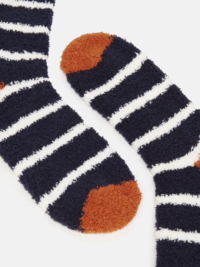 Joules NavyWhite Fluffy Socks Men Socks