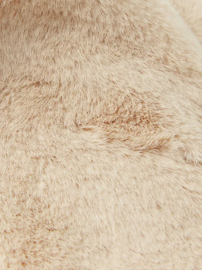 Joules Nelle 8211 Oatmeal Faux Fur Snood Scarf Women Scarves