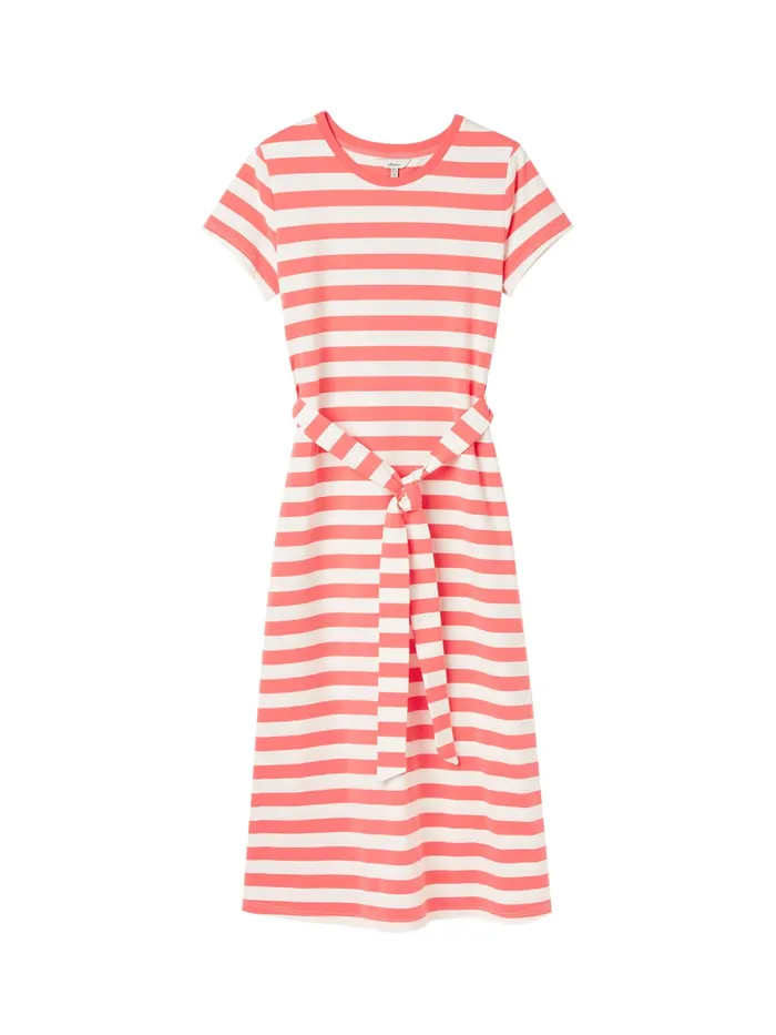 Joules Paloma 8211 Pink Jersey Long Dress Women Dresses
