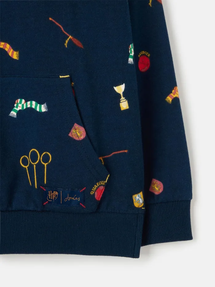 Joules Quidditch Pitch 8211 Navy Harry Potter Hoodie Girls Sweatshirts and Hoodies