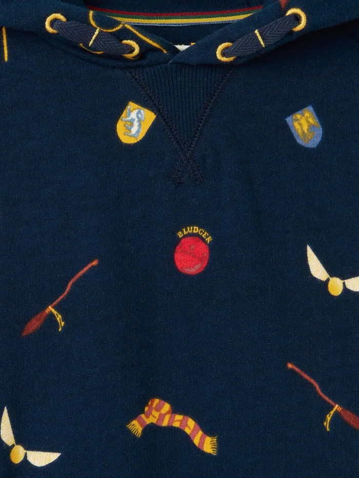 Joules Quidditch Pitch 8211 Navy Harry Potter Hoodie Girls Sweatshirts and Hoodies