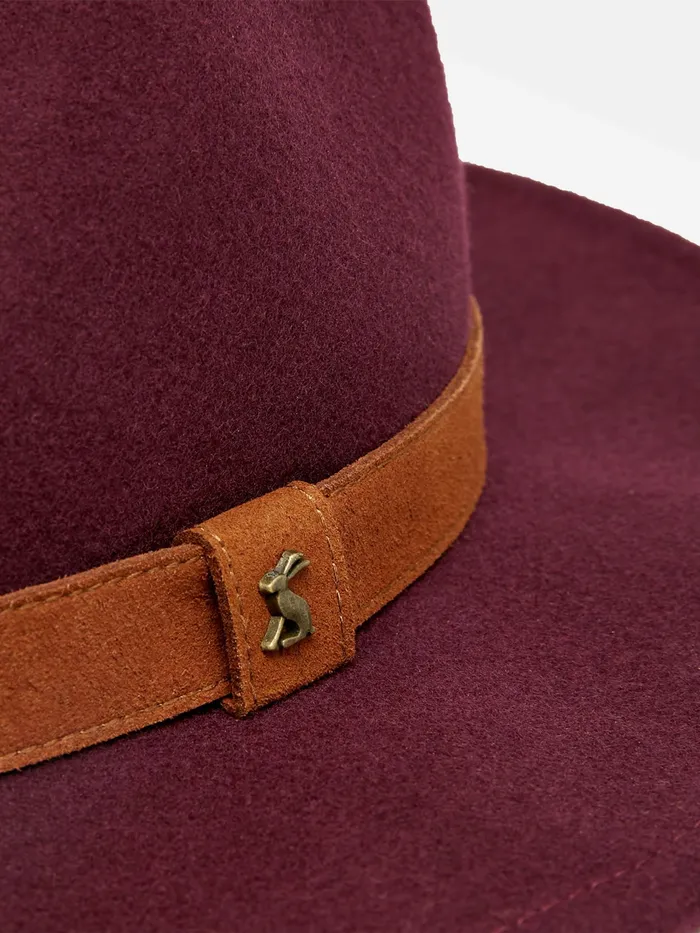 Joules Red Fedora Women Hats