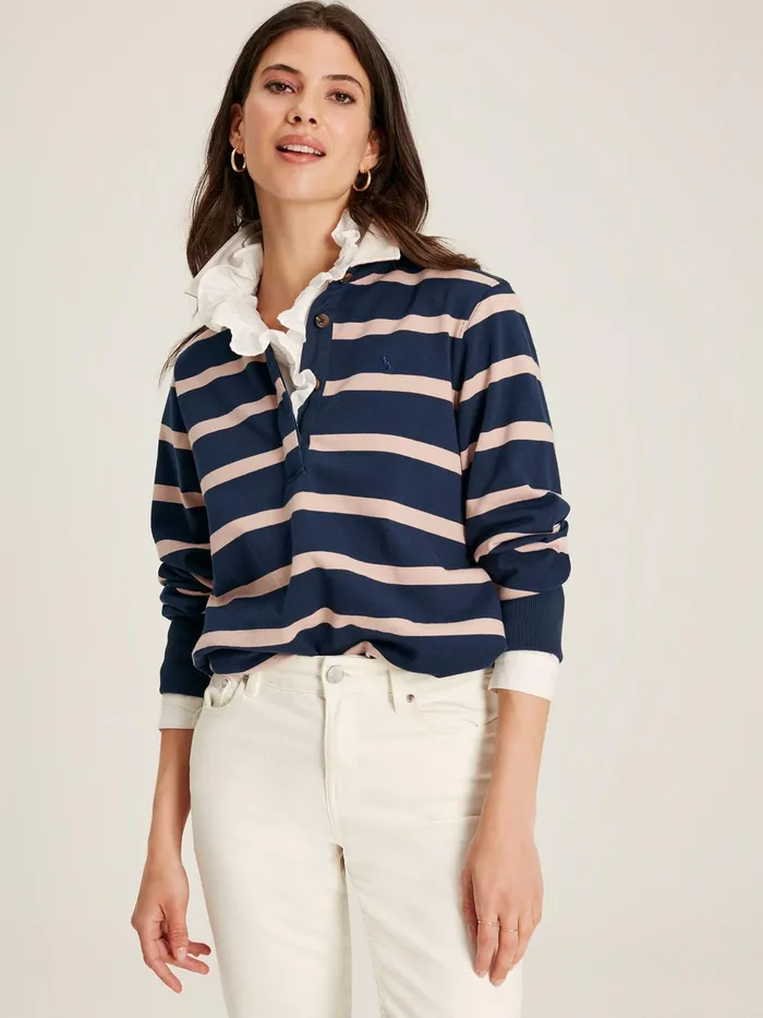 Joules Sammie 8211 Navy Blue Rugby Shirt Women Tops