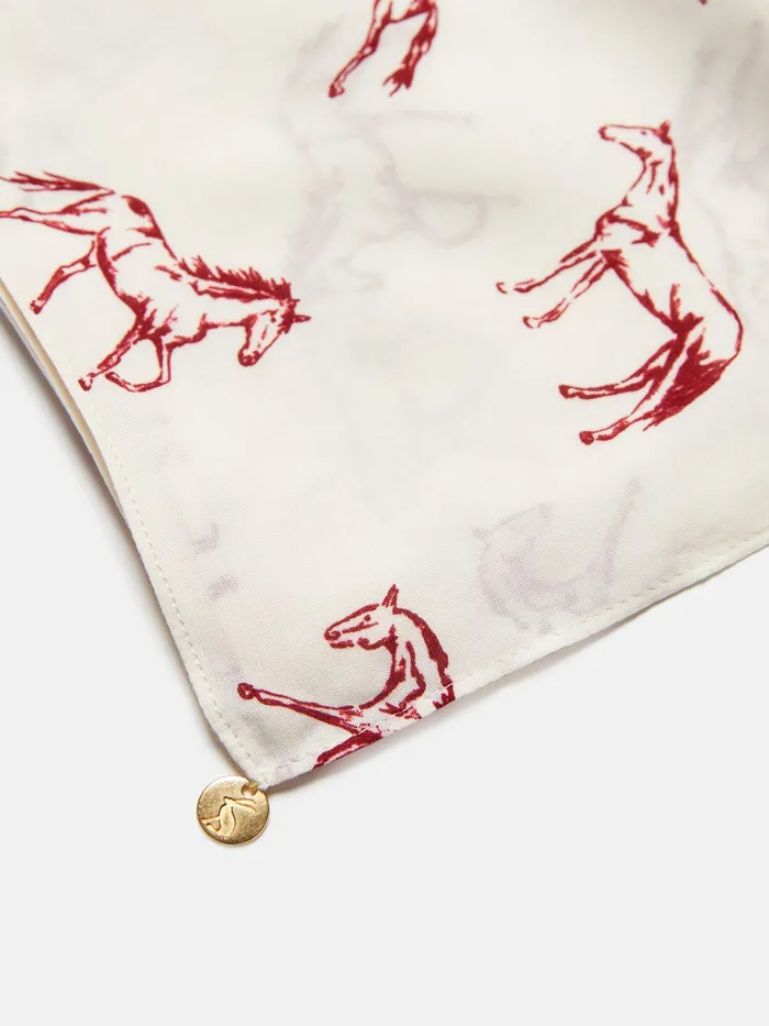 Joules Shows 8211 Red Printed Scarf Women Scarves