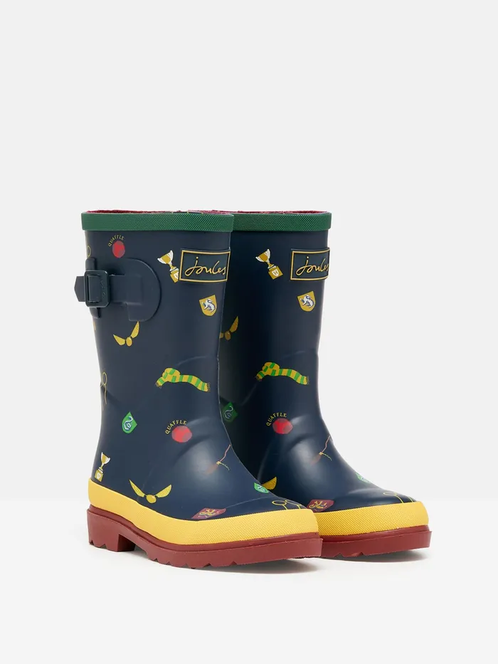 Joules Spellbinding 8211 Navy Harry Potter Wellies Boys Wellies