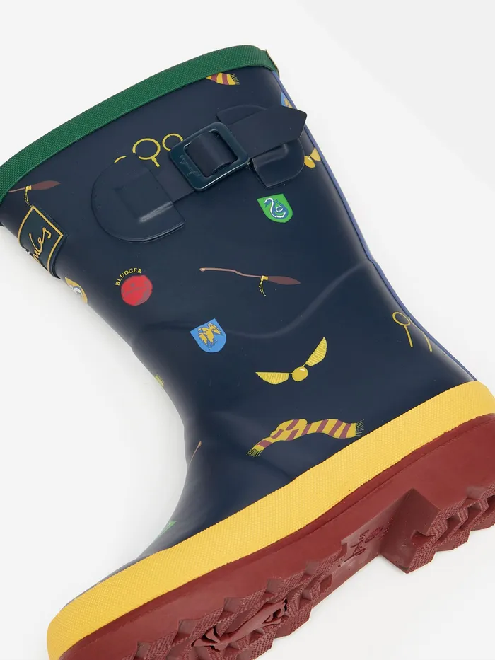 Joules Spellbinding 8211 Navy Harry Potter Wellies Boys Wellies