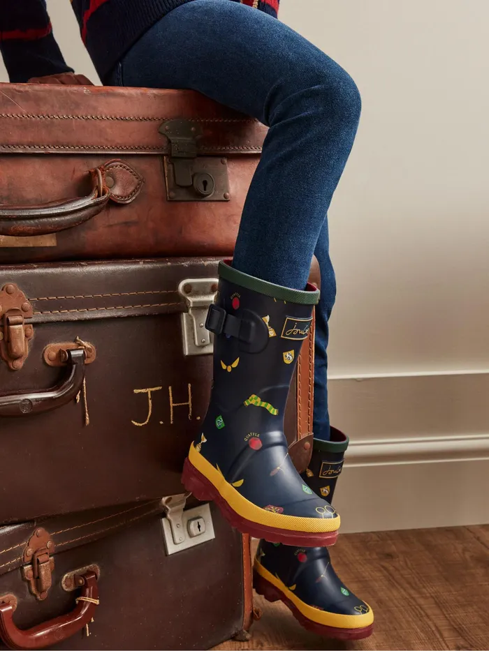 Joules Spellbinding 8211 Navy Harry Potter Wellies Boys Wellies
