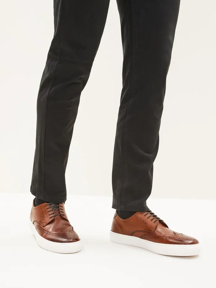 Joules Tan Brown Brogues Men Shoes