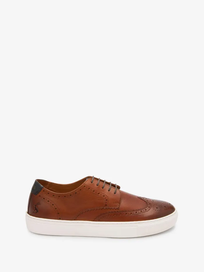 Joules Tan Brown Brogues Men Shoes Joules Tan Brown Brogues Men Shoes