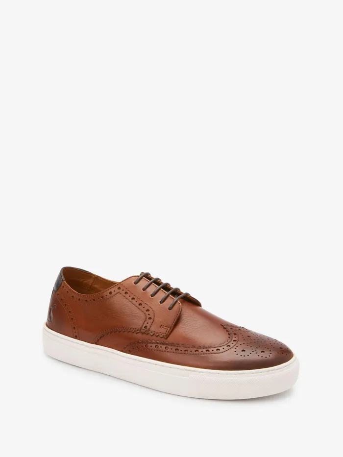 Joules Tan Brown Brogues Men Shoes Joules Tan Brown Brogues Men Shoes
