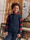 Joules Try 8211 Navy Rugby Sweatshirt Boys Sweatshirts and Hoodies