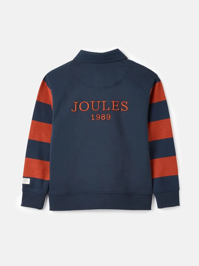 Joules Try 8211 Navy Rugby Sweatshirt Boys Sweatshirts and Hoodies