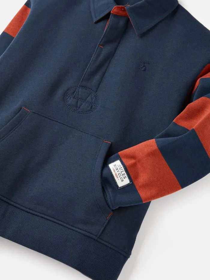 Joules Try 8211 Navy Rugby Sweatshirt Boys Sweatshirts and Hoodies