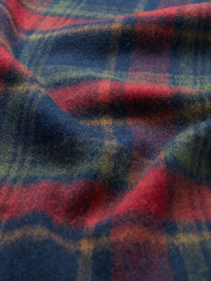 Joules Tytherton 8211 RedNavy Wool Scarf Men Hats Gloves and Scarves