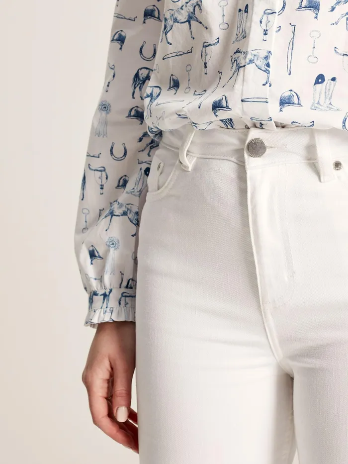 Joules White Stretch Skinny Jeans Women Jeans
