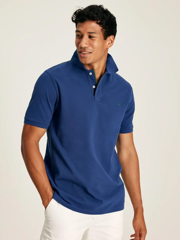 Joules Woody 8211 Blue Classic Fit Polo Shirt Men Tops and Tshirts
