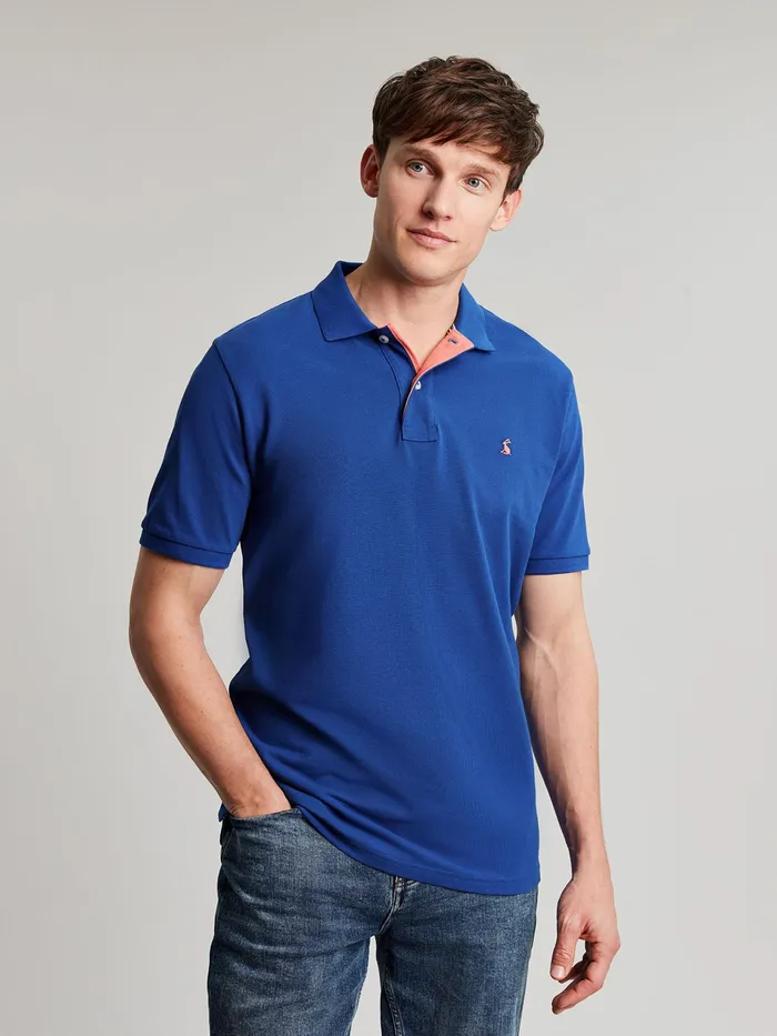 Joules Woody 8211 Blue Polo Shirt Men Tops and Tshirts