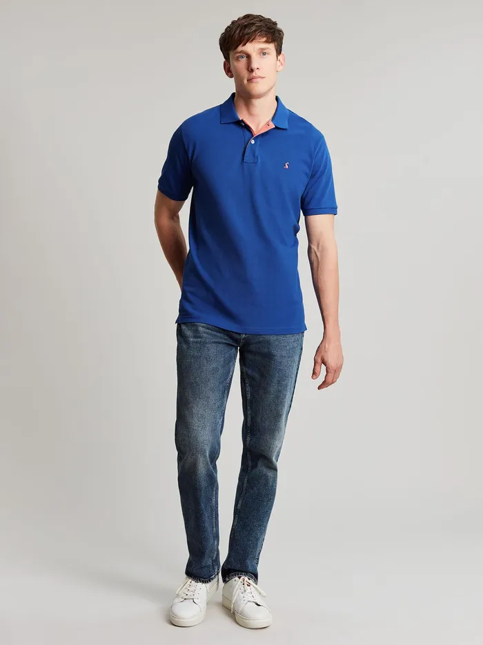 Joules Woody 8211 Blue Polo Shirt Men Tops and Tshirts