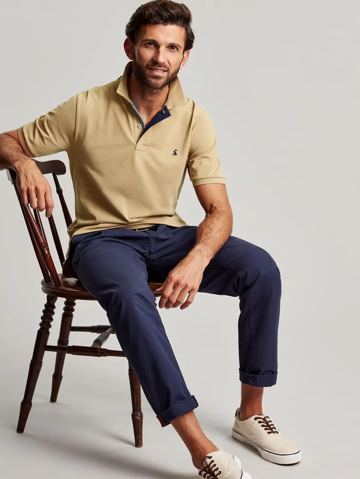Joules Woody 8211 Cream Polo Shirt Men Tops and Tshirts