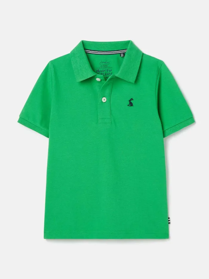 Joules Woody 8211 Green Polo Shirt Boys Polo Shirts