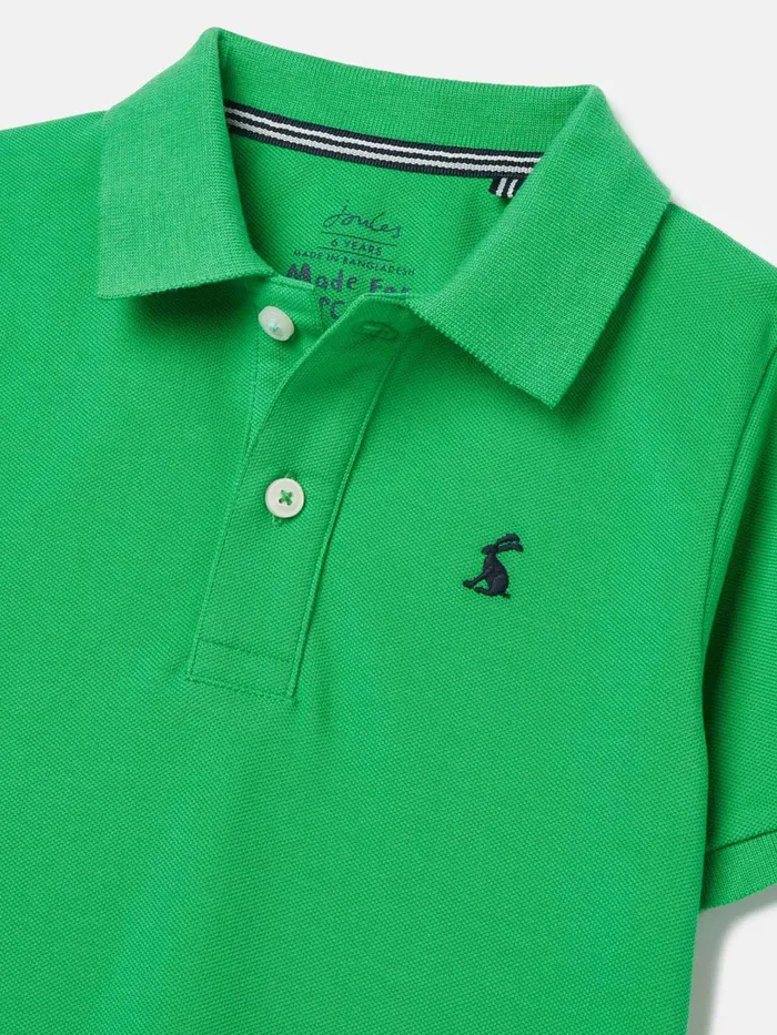 Joules Woody 8211 Green Polo Shirt Boys Polo Shirts