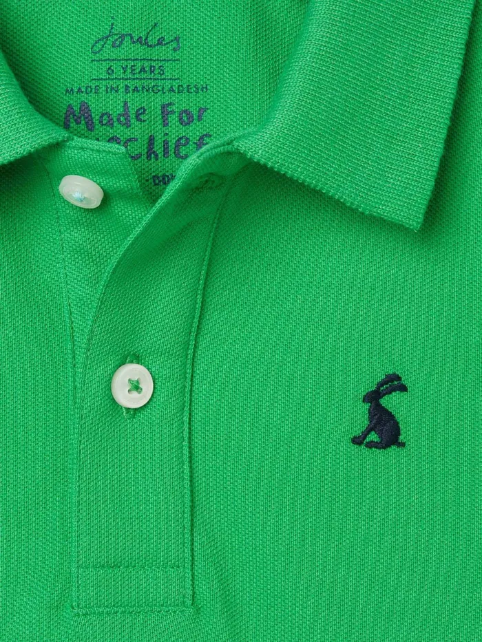 Joules Woody 8211 Green Polo Shirt Boys Polo Shirts