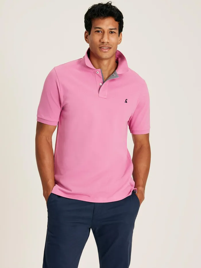 Joules Woody 8211 Mauve Classic Fit Polo Shirt Men Polo Shirts